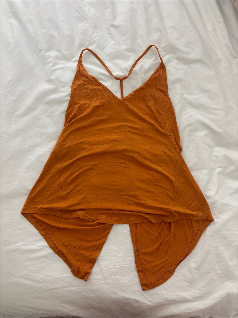 lululemon athletica Rust Orange T-Back Tank